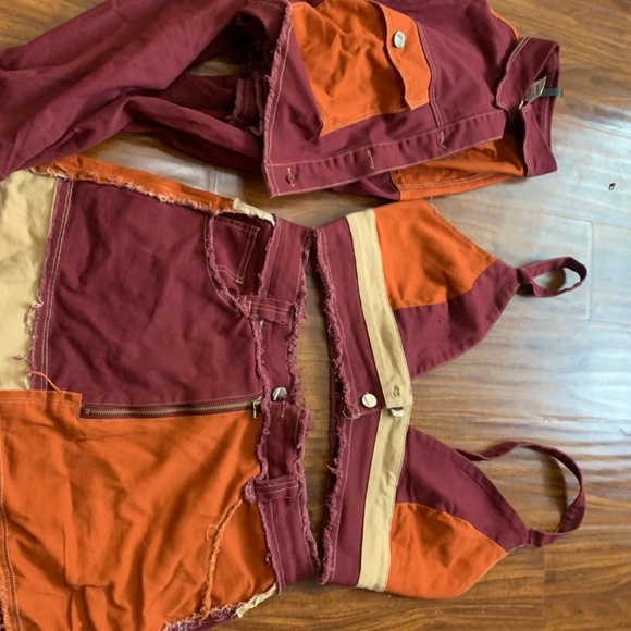 Fashion nova Denim  sweater skirt set - Picture 4 of 11